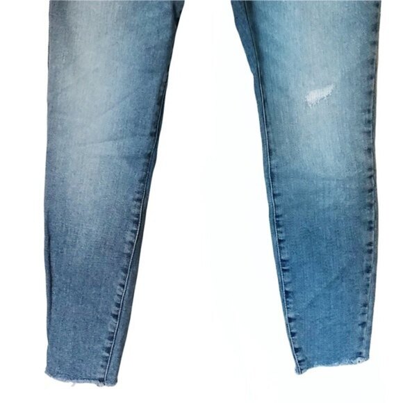 Everlane High Rise Skinny Jeans Blue Women’s Size 26 Distressed Stretch Denim - Picture 6 of 16